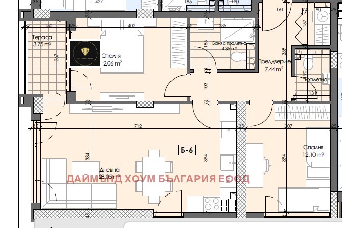 Na prodej  2 ložnice Plovdiv , Gagarin , 104 m2 | 13262917 - obraz [2]