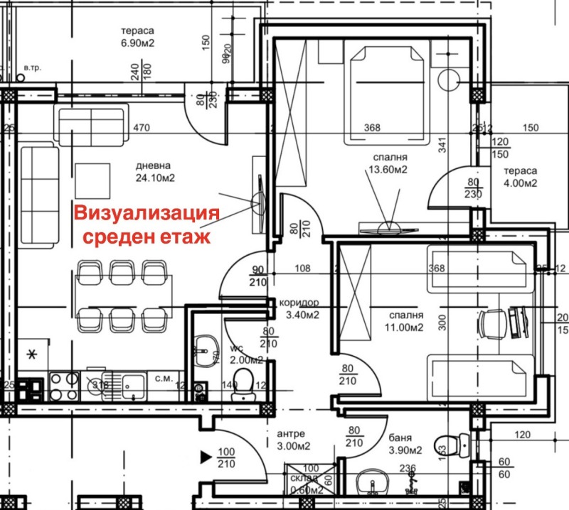 Продава  3-стаен град Пловдив , Беломорски , 97 кв.м | 40949460 - изображение [9]