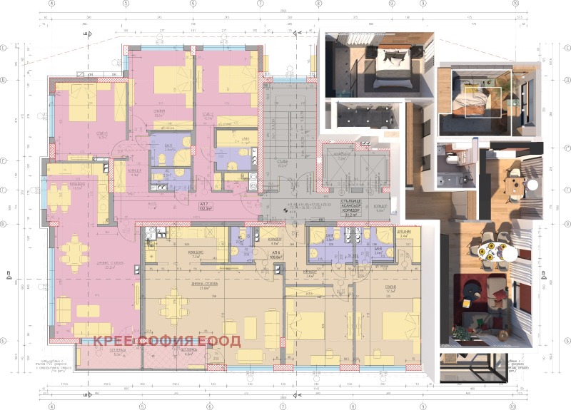 Продава 3-СТАЕН в град София, Лозенец - 130 кв.м / 457 900 € » 895 574.56 лв., КРЕЕ СОФИЯ ЕООД