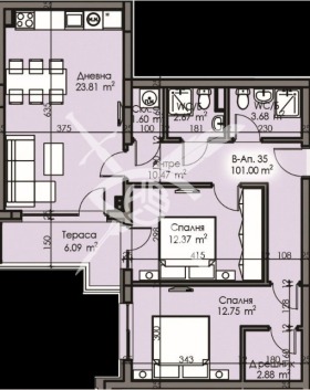 Продава 3-стаен град Бургас Изгрев - [1] 