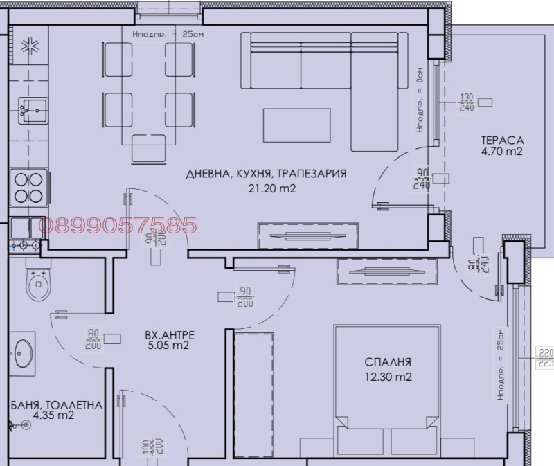Продава 2-СТАЕН, гр. Пловдив, Отдих и култура, снимка 4 - Апартаменти - 53205359