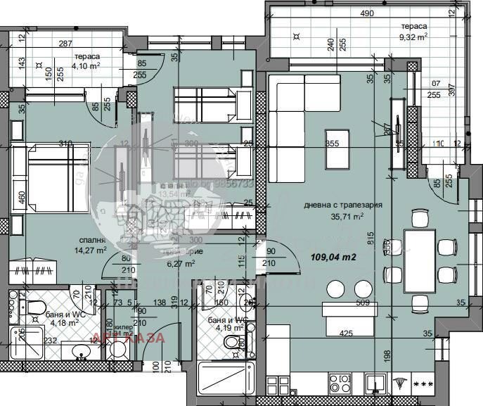 En venta  2 dormitorios Plovdiv , Mladezhki Jalm , 130 metros cuadrados | 99121535 - imagen [9]