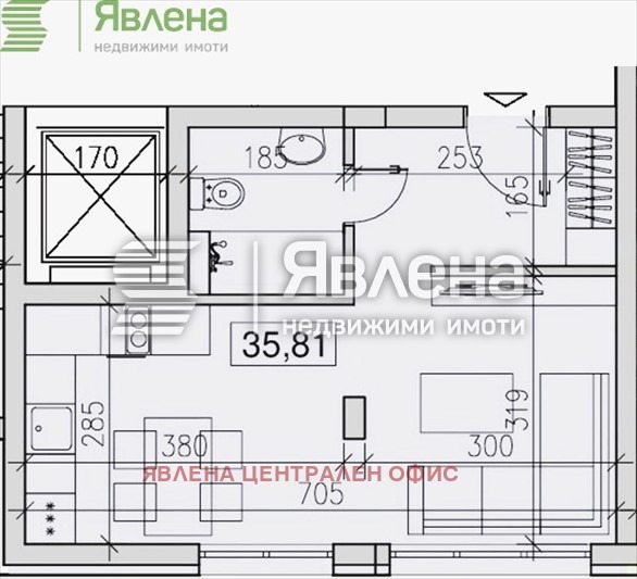 Продава 1-СТАЕН, гр. София, Модерно предградие