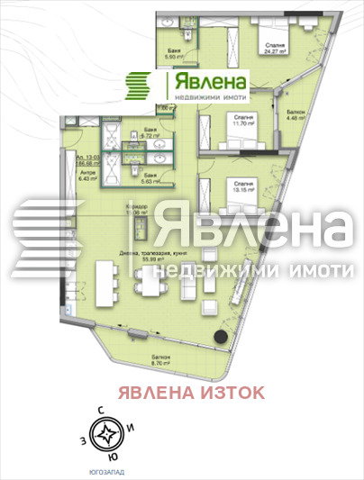Продава 4-СТАЕН, гр. София, Кръстова вада, снимка 2 - Апартаменти - 54196922
