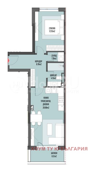 Продава 2-СТАЕН, гр. София, Овча купел, снимка 2 - Апартаменти - 53105294
