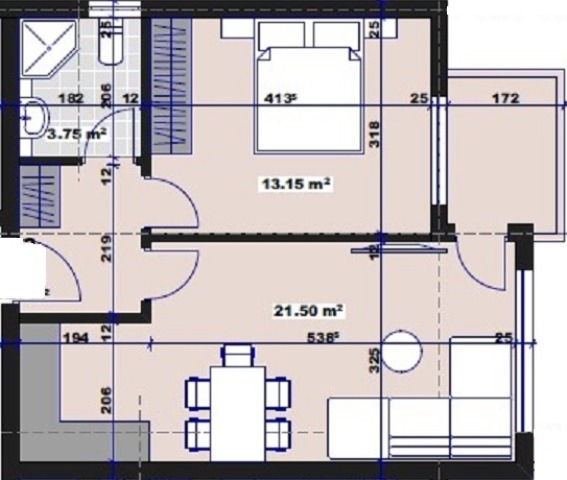 Продава  2-стаен град Стара Загора , Три чучура - север , 63 кв.м | 33848477 - изображение [2]