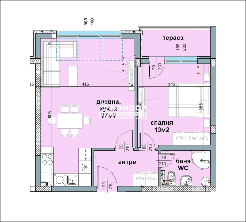 Продава 2-СТАЕН, гр. Пловдив, Тракия, снимка 4 - Aпартаменти - 49052660