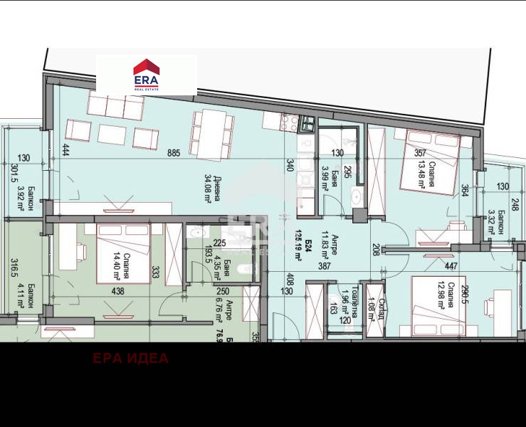 Продава  3-стаен град София , Сухата река , 125 кв.м | 69016025 - изображение [2]