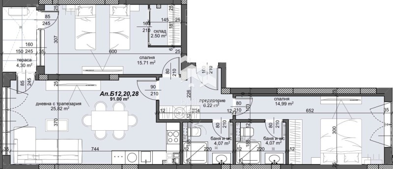 Zu verkaufen  2 Schlafzimmer Plowdiw , Trakija , 108 qm | 66904834 - Bild [2]