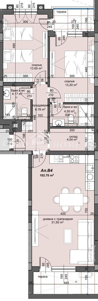 Продава 3-СТАЕН, гр. Пловдив, Тракия, снимка 2 - Апартаменти - 53723070