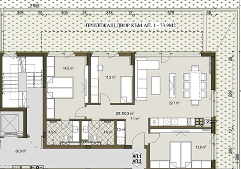 Продава  4-стаен град София , Овча купел , 119 кв.м | 83686722 - изображение [2]