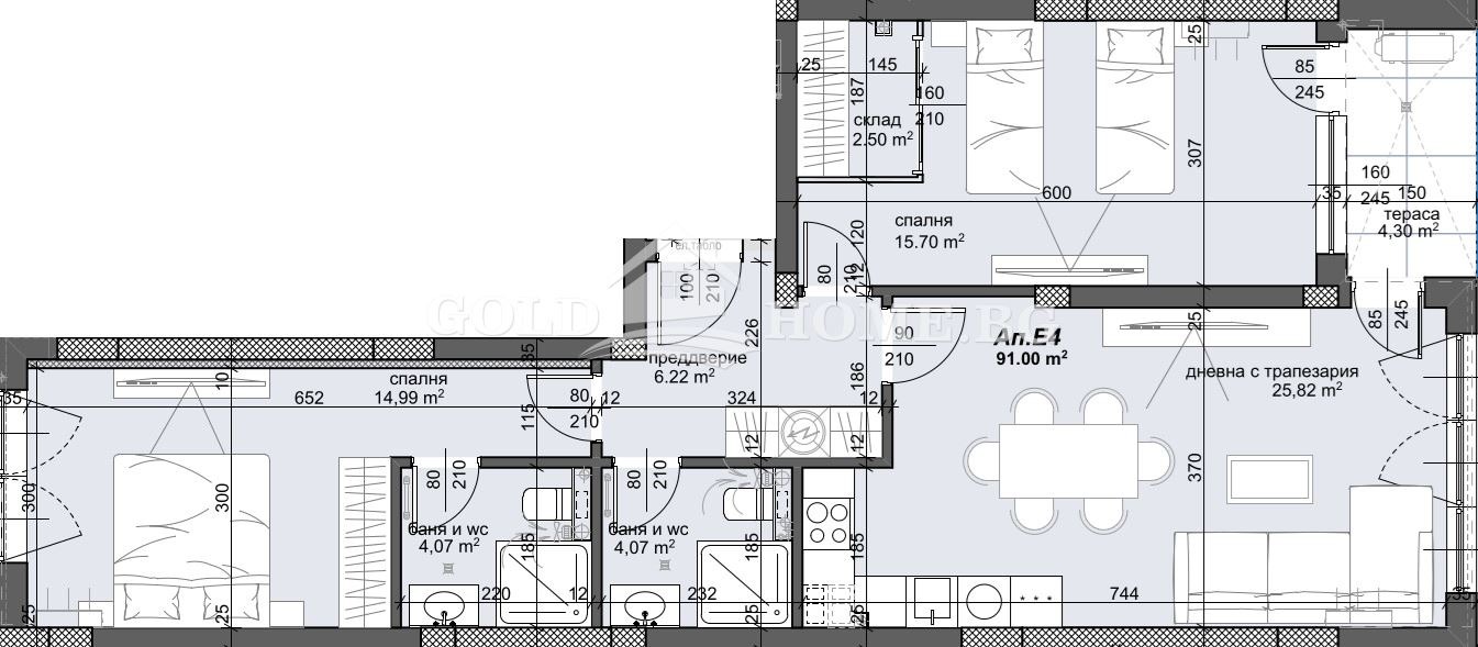 Продава 3-СТАЕН, гр. Пловдив, Тракия, снимка 2 - Апартаменти - 53723070