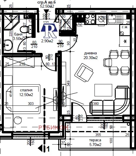 Продава 2-СТАЕН, гр. Пловдив, Беломорски, снимка 2 - Aпартаменти - 48750346