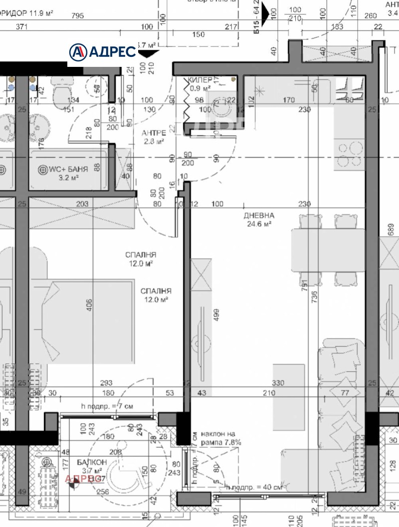 Продава 2-СТАЕН, гр. Варна, Владислав Варненчик 1, снимка 2 - Апартаменти - 52082283