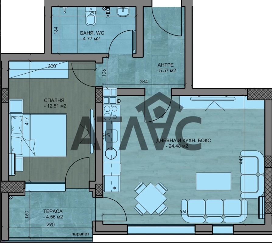 Продава 2-СТАЕН, гр. Пловдив, Беломорски, снимка 10 - Апартаменти - 56738118