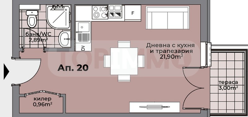 Til salg  Studie Varna , Pogrebi , 42 kvm | 28510477 - billede [5]