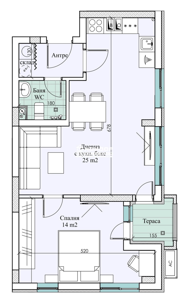 À venda  1 quarto Plovdiv , Vastanitcheski , 75 m² | 41444907 - imagem [5]