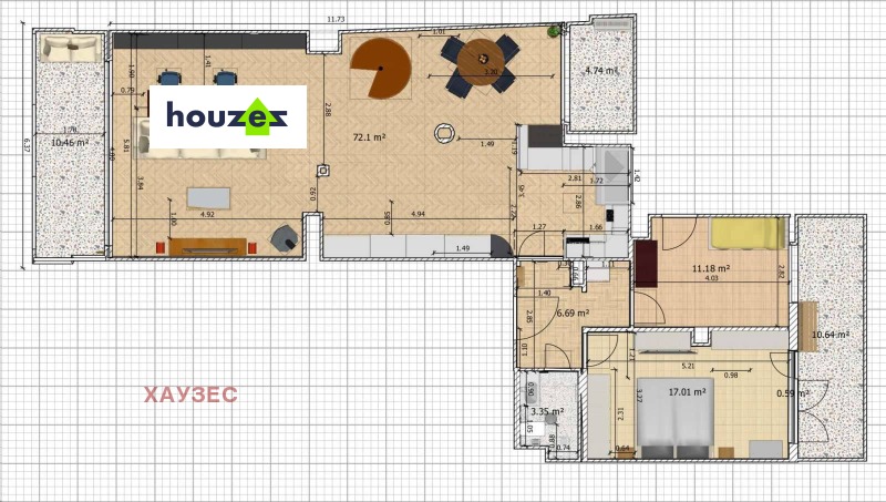Продава МНОГОСТАЕН, гр. София, Лозенец, снимка 15 - Апартаменти - 52480527