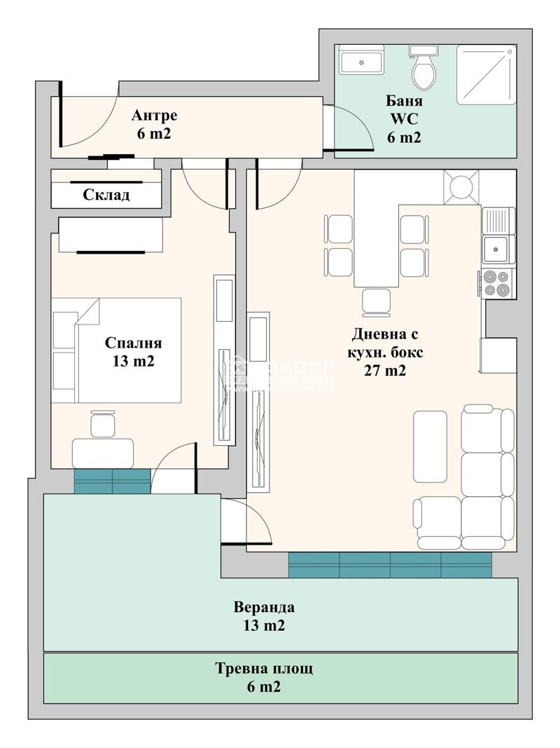 En venta  1 dormitorio Plovdiv , Vastanicheski , 90 metros cuadrados | 72195585 - imagen [2]