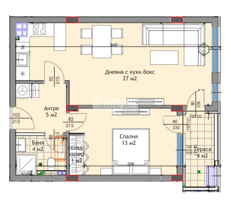 En venta  1 dormitorio Plovdiv , Trakiya , 73 metros cuadrados | 50971221 - imagen [2]