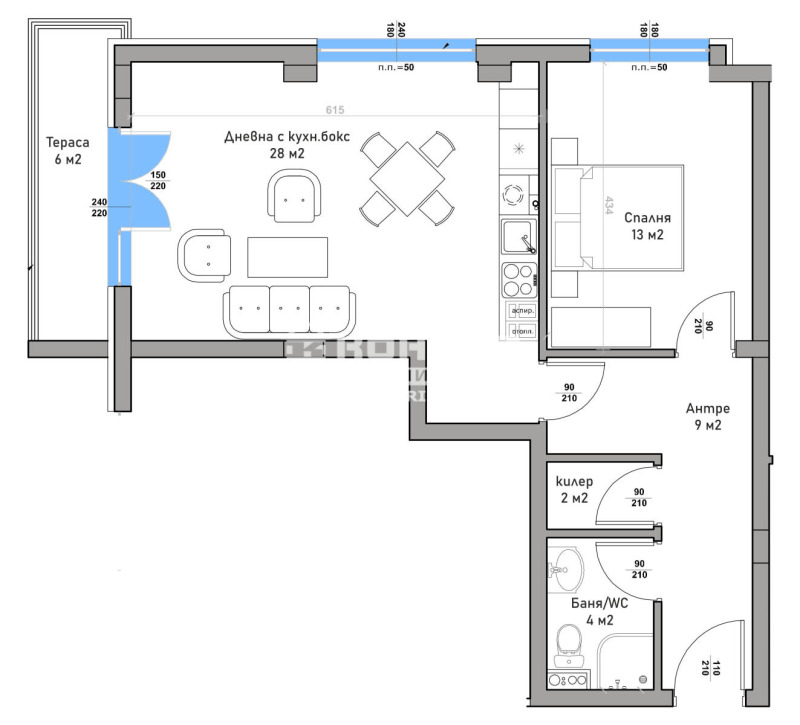 Продава 2-СТАЕН, гр. Пловдив, Кючук Париж, снимка 2 - Апартаменти - 53427907