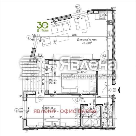 Продава 3-СТАЕН, гр. Варна, Левски 1, снимка 2 - Aпартаменти - 48685109