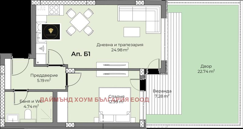 Продава 2-СТАЕН, гр. Пловдив, Беломорски, снимка 2 - Aпартаменти - 48752962