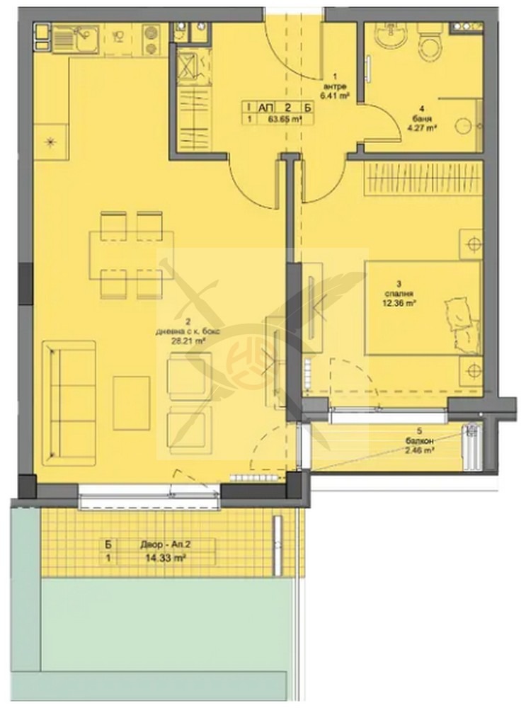 Satılık  1 yatak odası Sofia , Krastova vada , 75 metrekare | 86159044