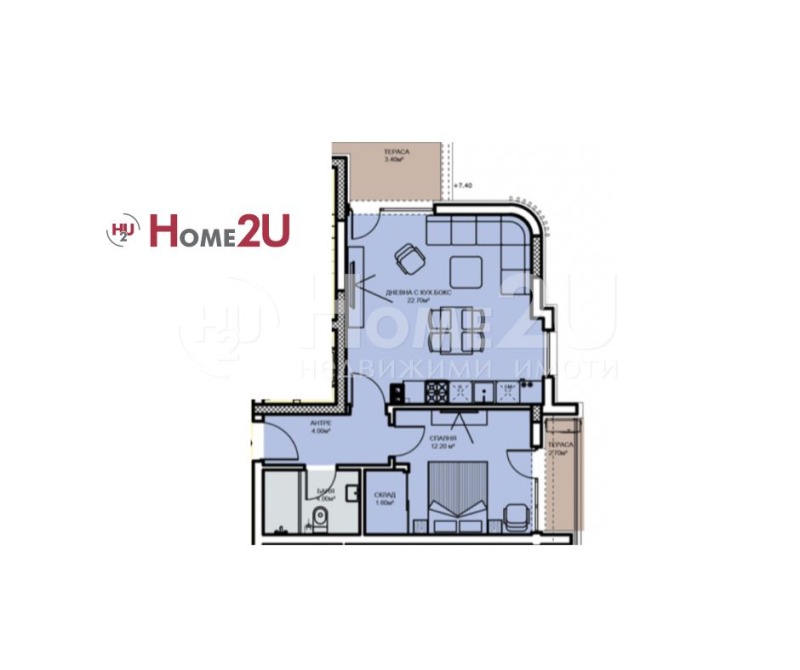 Zu verkaufen  1 Schlafzimmer region Plowdiw , Asenowgrad , 71 qm | 41666246 - Bild [5]