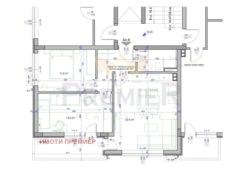 Продава 3-СТАЕН, гр. Бургас, Възраждане, снимка 9 - Апартаменти - 53506321