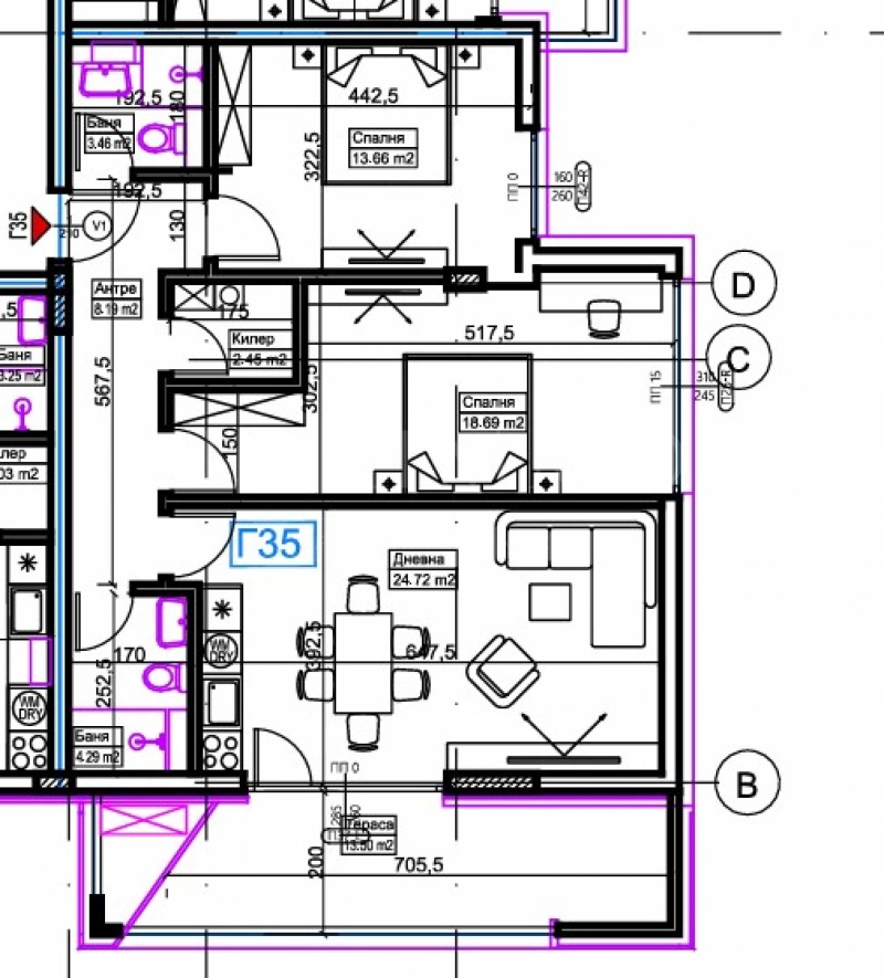 Продава 3-СТАЕН, гр. София, Кръстова вада, снимка 7 - Aпартаменти - 47404438