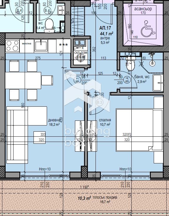 Продава 2-СТАЕН, гр. София, Разсадника, снимка 2 - Aпартаменти - 48677771