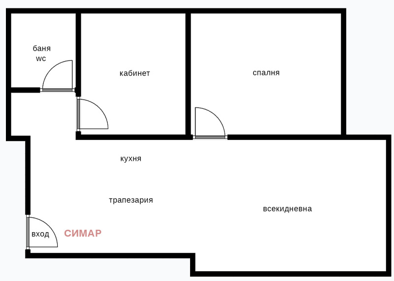 For Sale  2 bedroom Sofia , Tsentar , 67 sq.m | 71561028