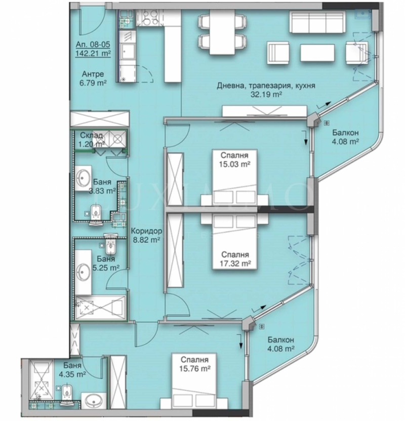 Te koop  3 slaapkamers Sofia , Krastova vada , 174 m² | 62150311 - afbeelding [3]