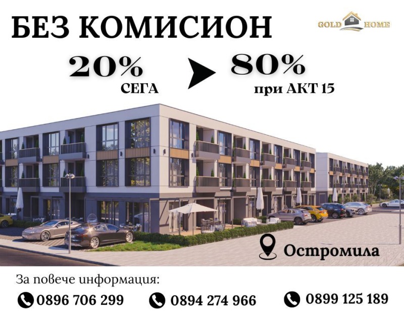 À venda  Estúdio Plovdiv , Ostromila , 37 m² | 31779899