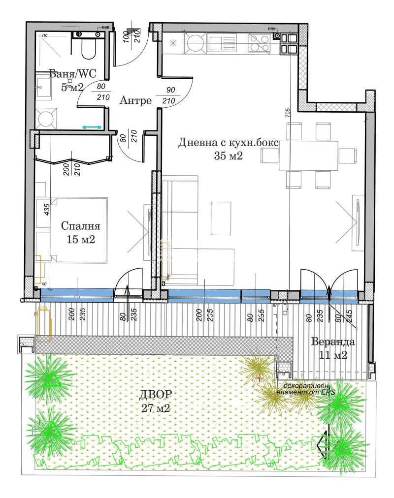 Zu verkaufen  1 Schlafzimmer Plowdiw , Ostromila , 114 qm | 49138662 - Bild [2]