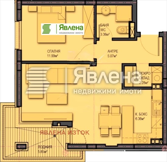 Продава 2-СТАЕН, гр. София, Младост 4, снимка 6 - Апартаменти - 53310812