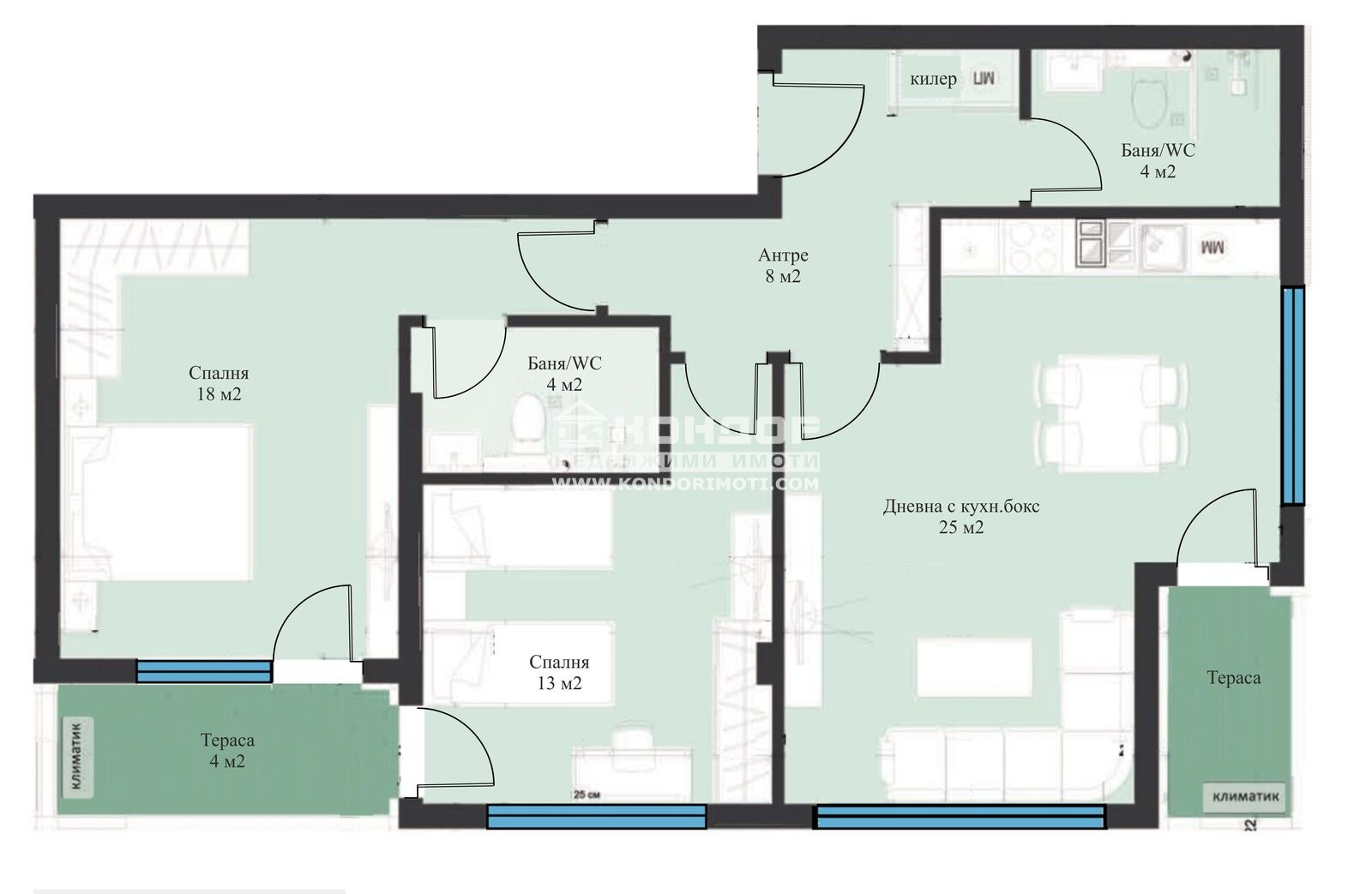 Продава 3-СТАЕН, гр. Пловдив, Въстанически, снимка 2 - Апартаменти - 49954772