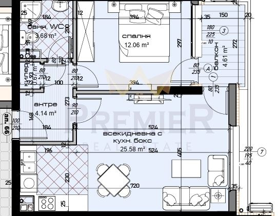 En venta  1 dormitorio Varna , Mladost 1 , 72 metros cuadrados | 64553595 - imagen [2]