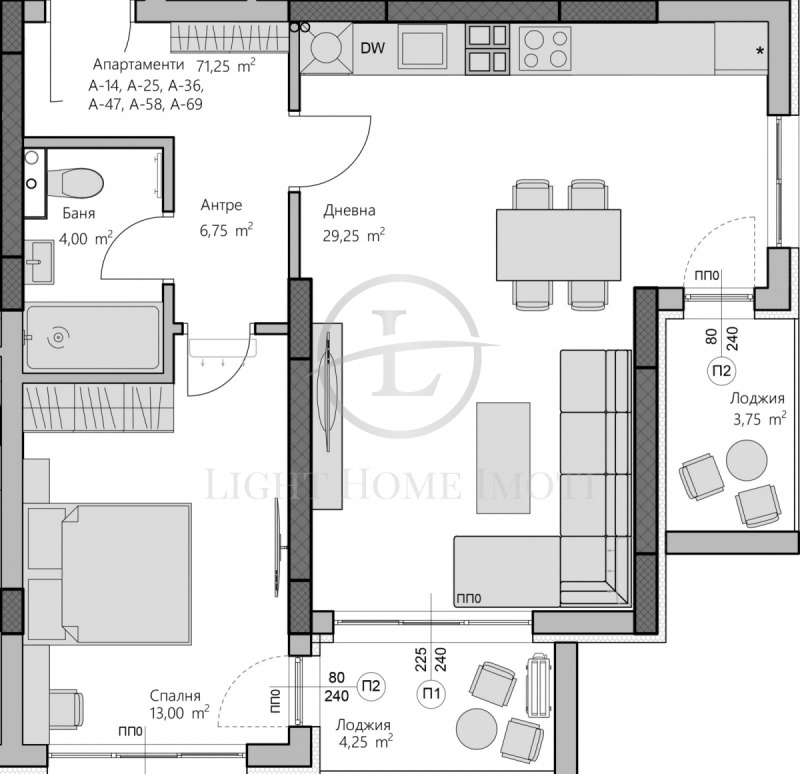 Till salu  1 sovrum Plovdiv , Hristo Smirnenski , 84 kvm | 71218590 - bild [6]