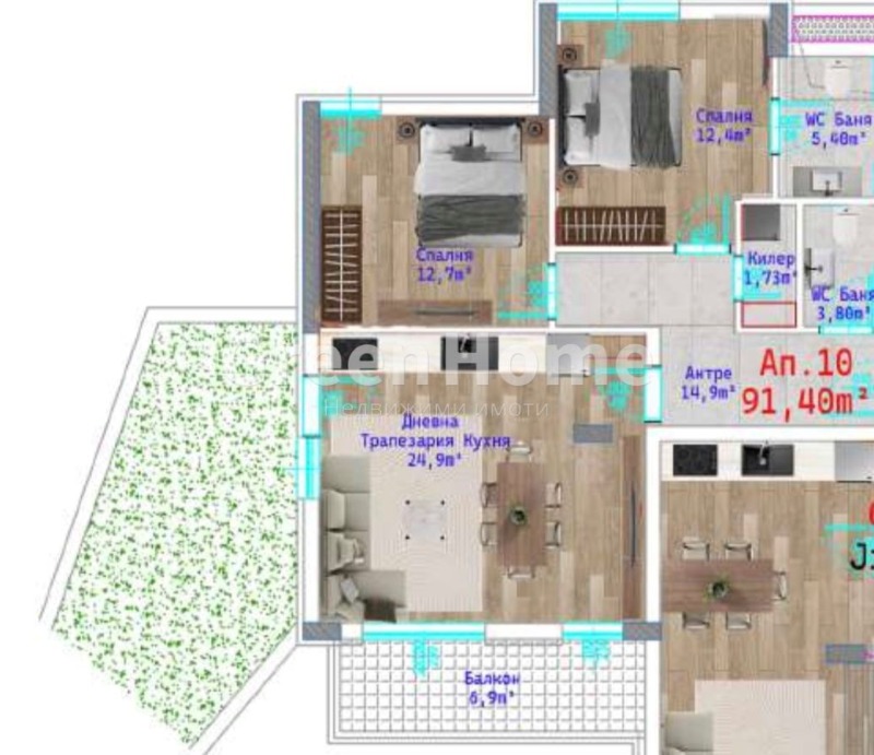 Продава 3-СТАЕН, гр. Варна, Виница, снимка 4 - Aпартаменти - 49391843