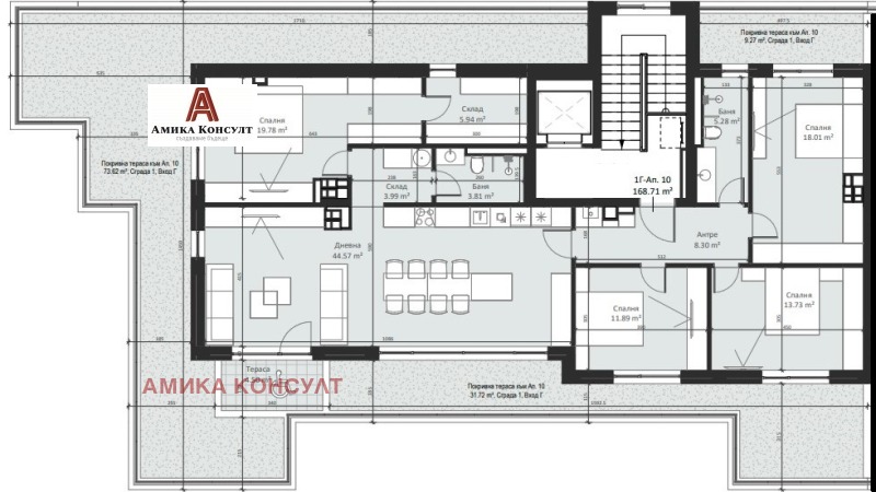 Продава МНОГОСТАЕН, гр. София, Малинова долина, снимка 2 - Aпартаменти - 48846166