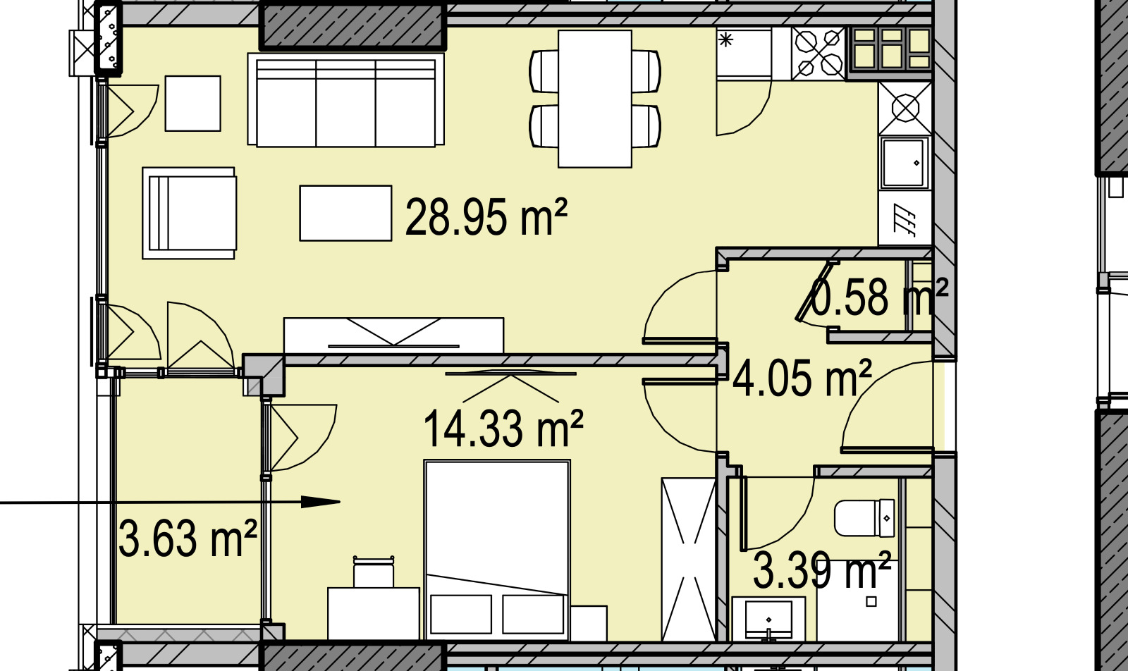 Продава 2-СТАЕН, гр. София, Дружба 1, снимка 2 - Апартаменти - 54405621
