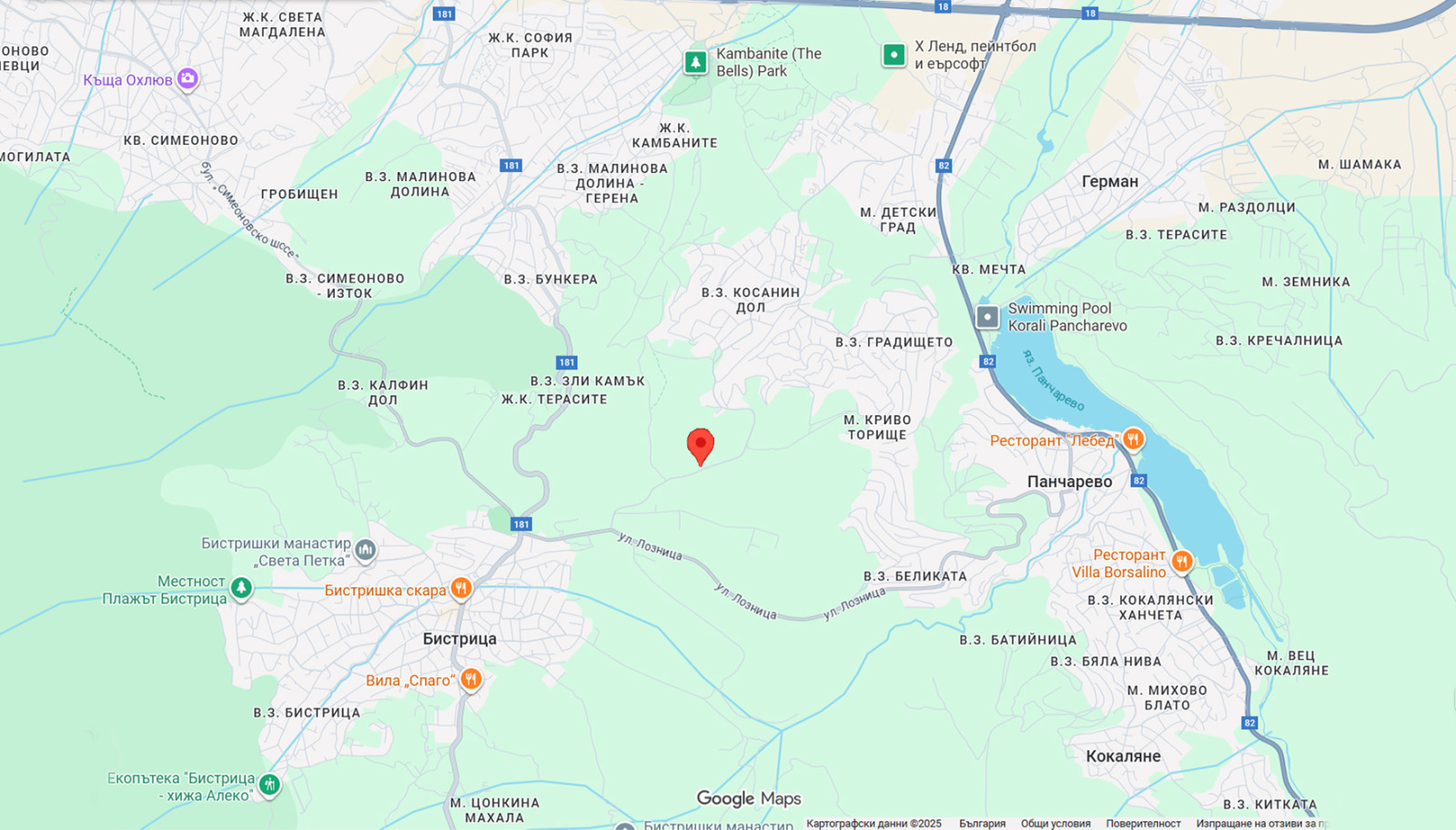 Продава ПАРЦЕЛ, гр. София, с. Бистрица, снимка 5 - Парцели - 53619966