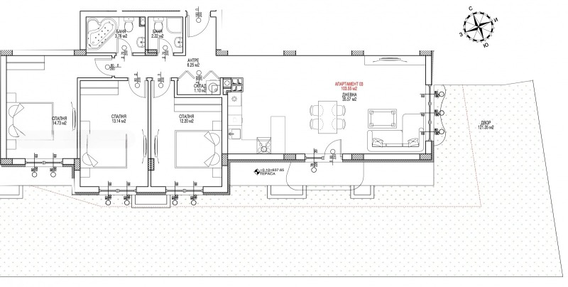Продава 4-СТАЕН в град София, Витоша - 239 кв.м / 290 000 € » 567 190.70 лв., ЕМПАЙЪР ЕСТЕЙТ БИЛДИНГ