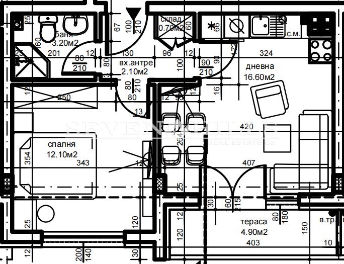 Продава  2-стаен град Пловдив , Христо Смирненски , 54 кв.м | 36400732 - изображение [4]