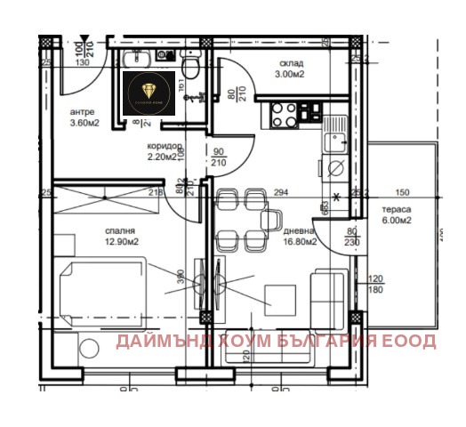 Продава  2-стаен град Пловдив , Беломорски , 64 кв.м | 58948386 - изображение [2]
