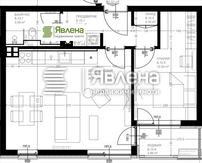 Til salg  1 soveværelse Sofia , Vitosha , 67 kvm | 47446771 - billede [11]
