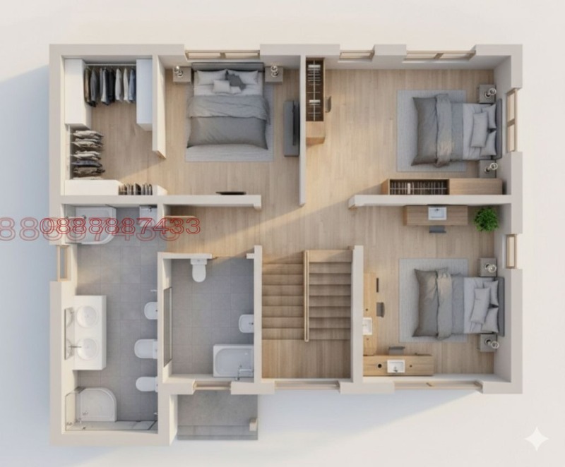 Продава КЪЩА, с. Хераково, област София област, снимка 10 - Къщи - 53436941