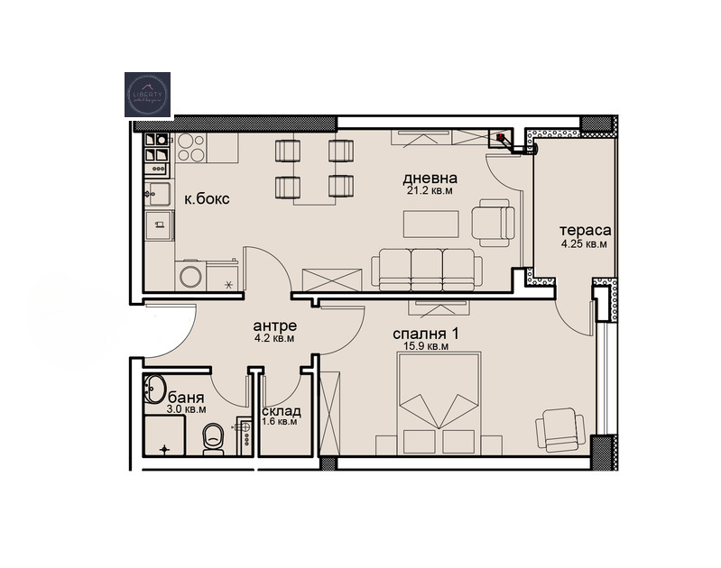 Продава 2-СТАЕН, гр. София, Витоша, снимка 3 - Апартаменти - 52616659